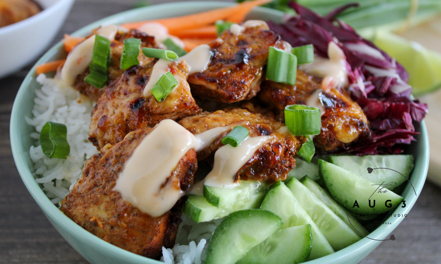 Baked Bang Bang Chicken Dinner Bowl