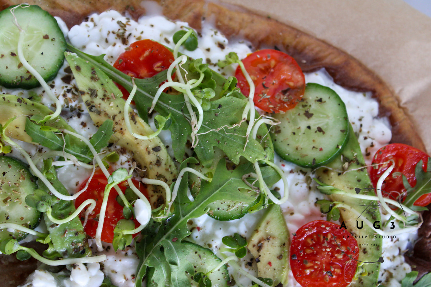 High Protein Cottage Cheese Flatbread