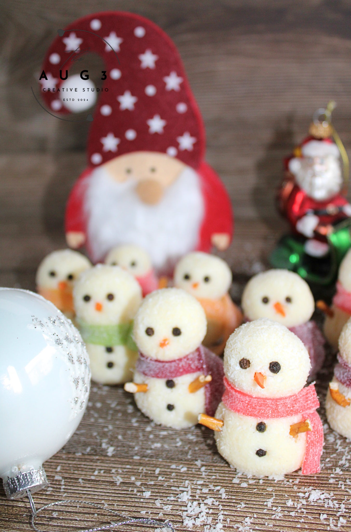 Dairy-Free Snowman Truffles- Set 2 of 3