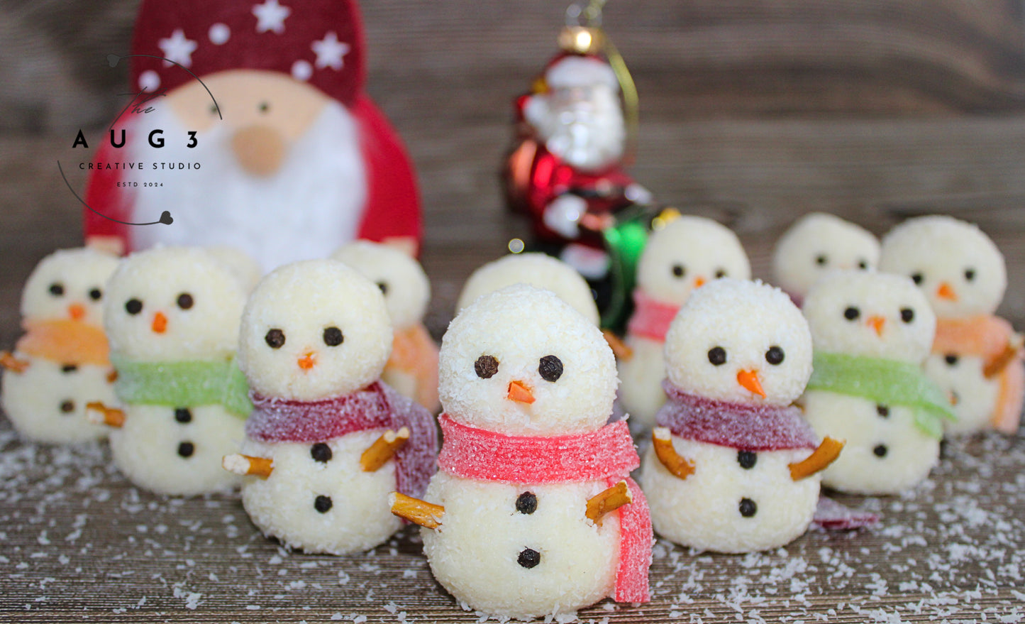 Dairy-Free Snowman Truffles- Set 2 of 3