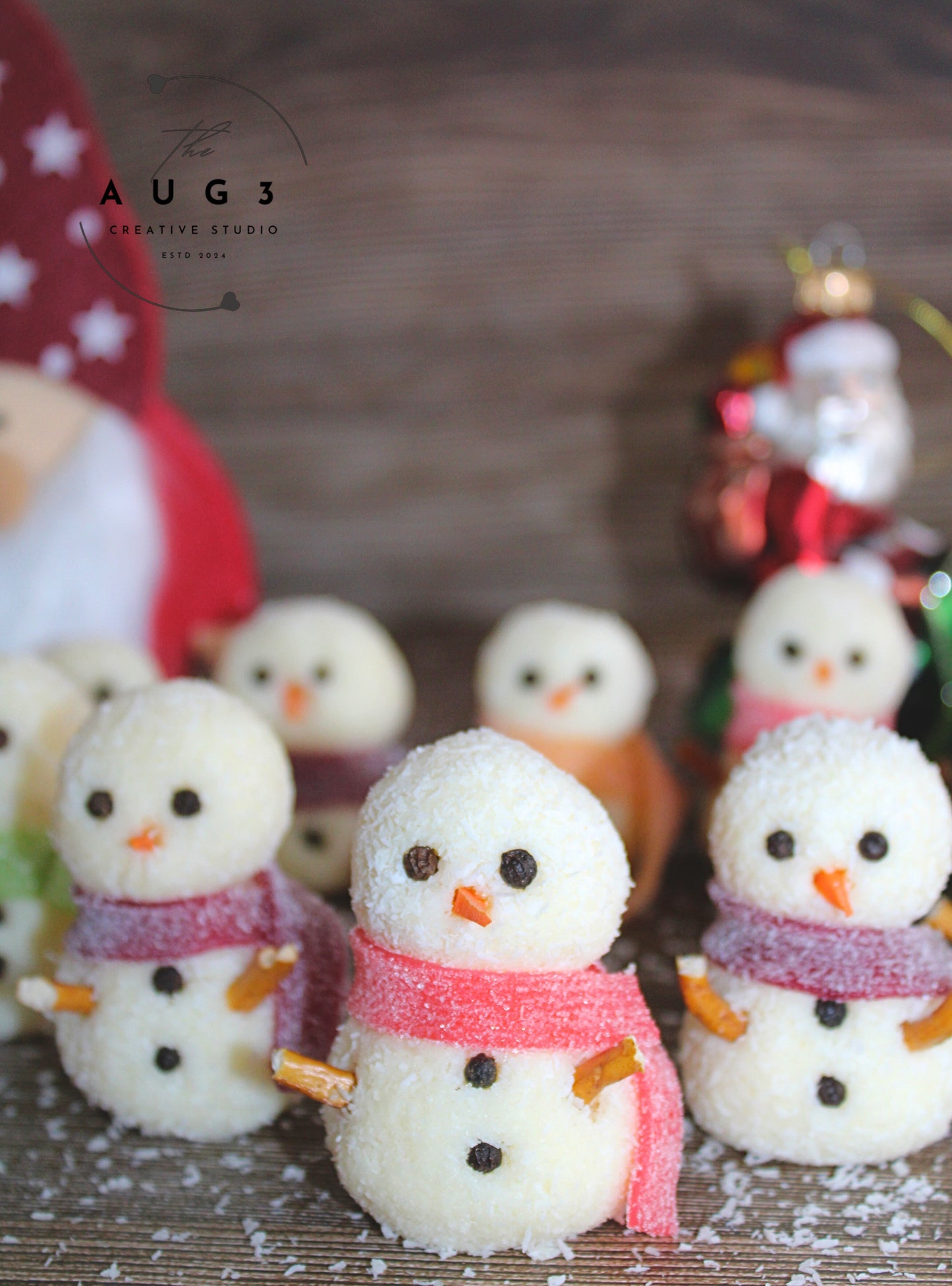 Dairy-Free Snowman Truffles- Set 2 of 3