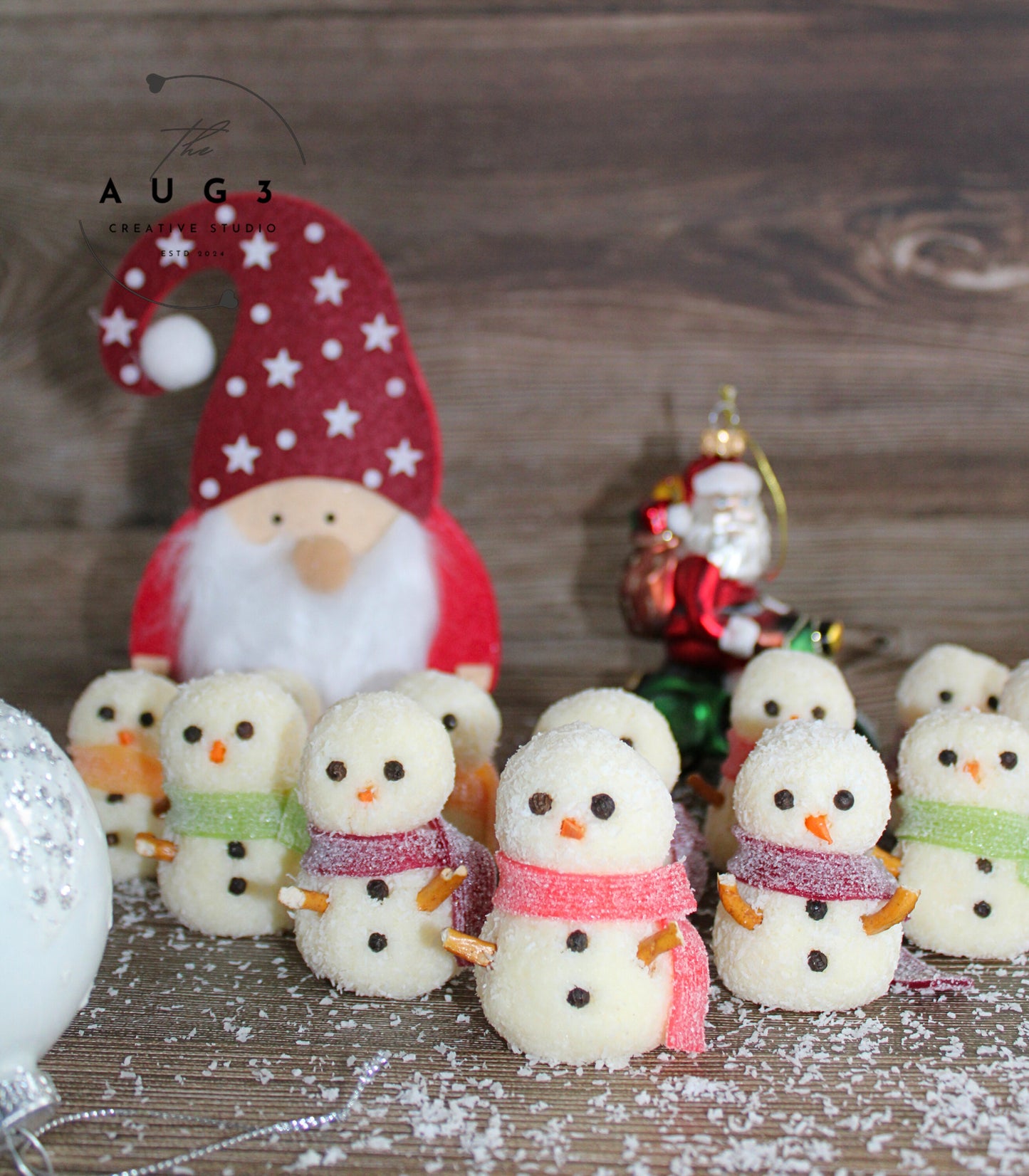 Dairy-Free Snowman Truffles- Set 2 of 3