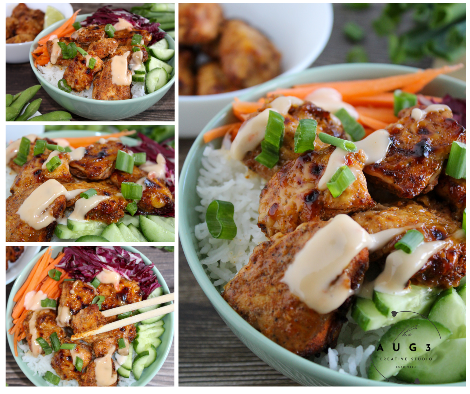 Baked Bang Bang Chicken Dinner Bowl
