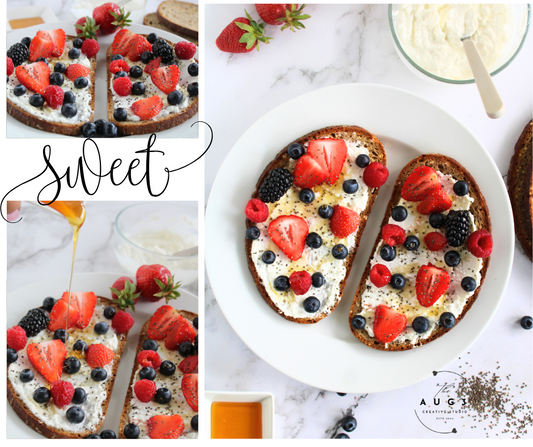Whipped Cottage Cheese Toast- Sweet & Savory High Protein Recipe