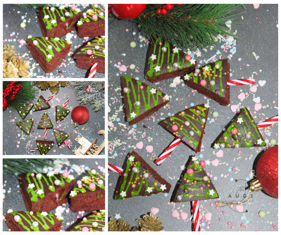 Christmas Tree Date Brownies- Set 3 of 3