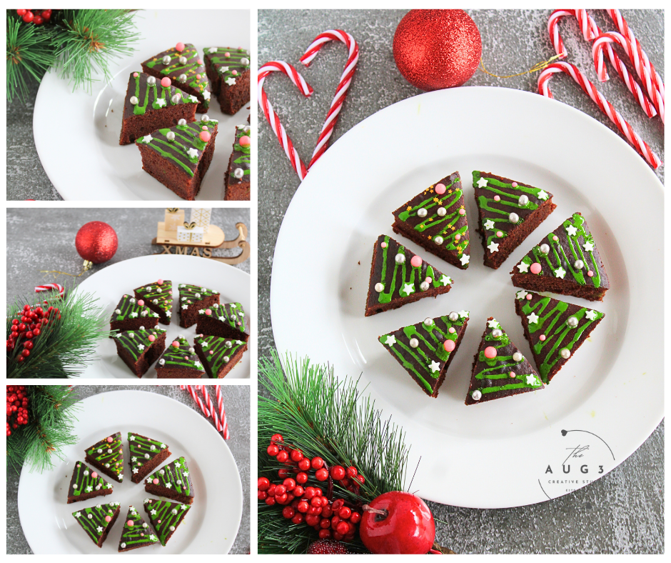 Christmas Tree Date Brownies- Set 1 of 3