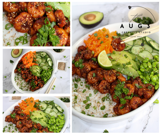 20-Minute High-Protein Shrimp Rice Bowl