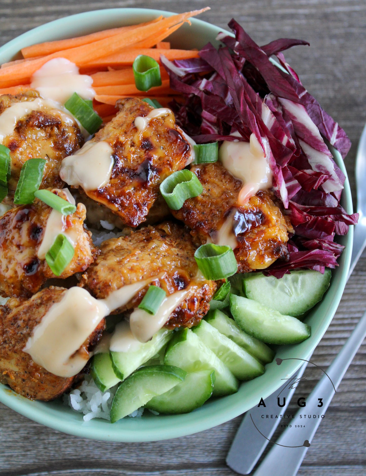 Baked Bang Bang Chicken Dinner Bowl