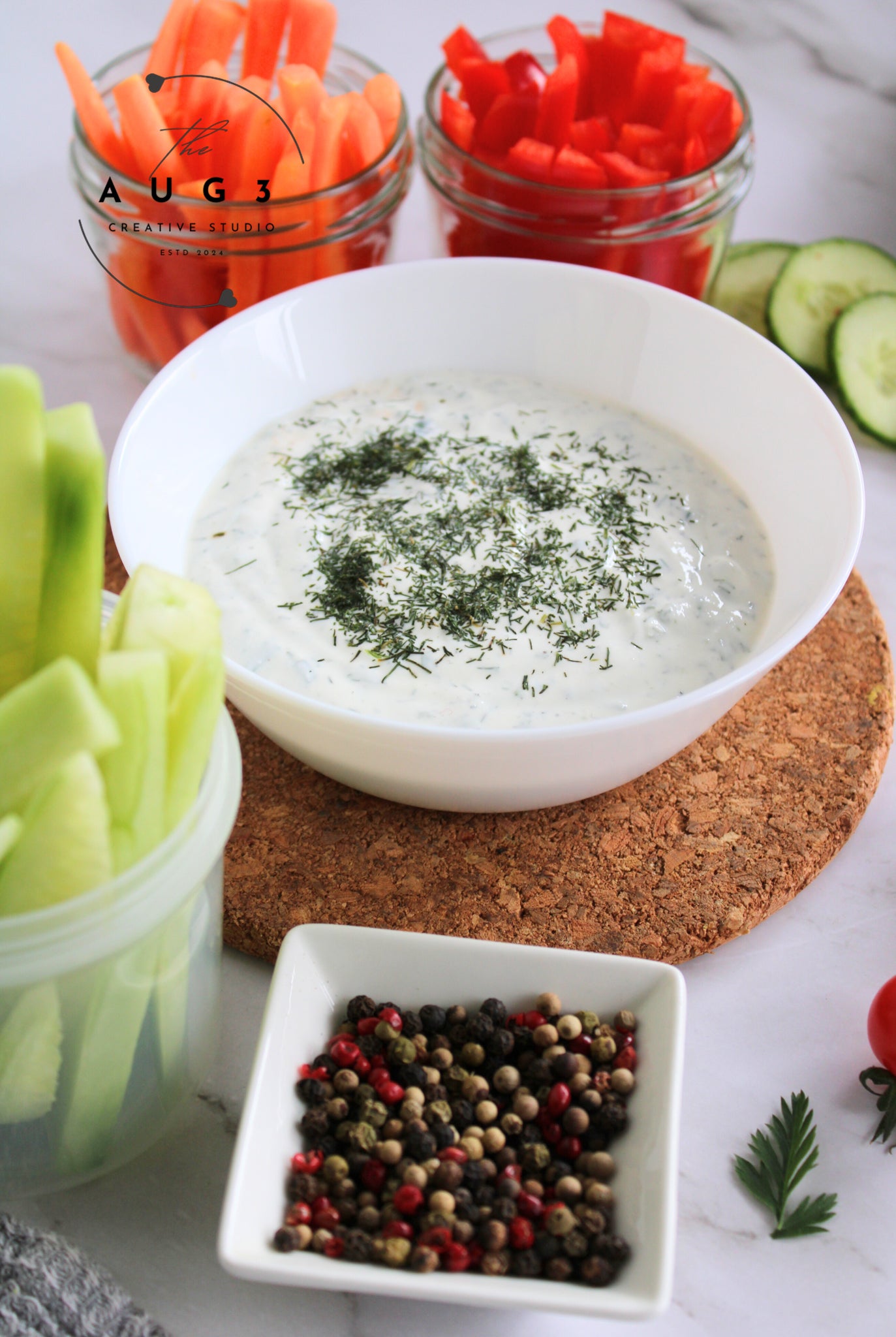 Creamy High-Protein Cottage Cheese Dip: Healthy & Delicious - Set 2 of 3