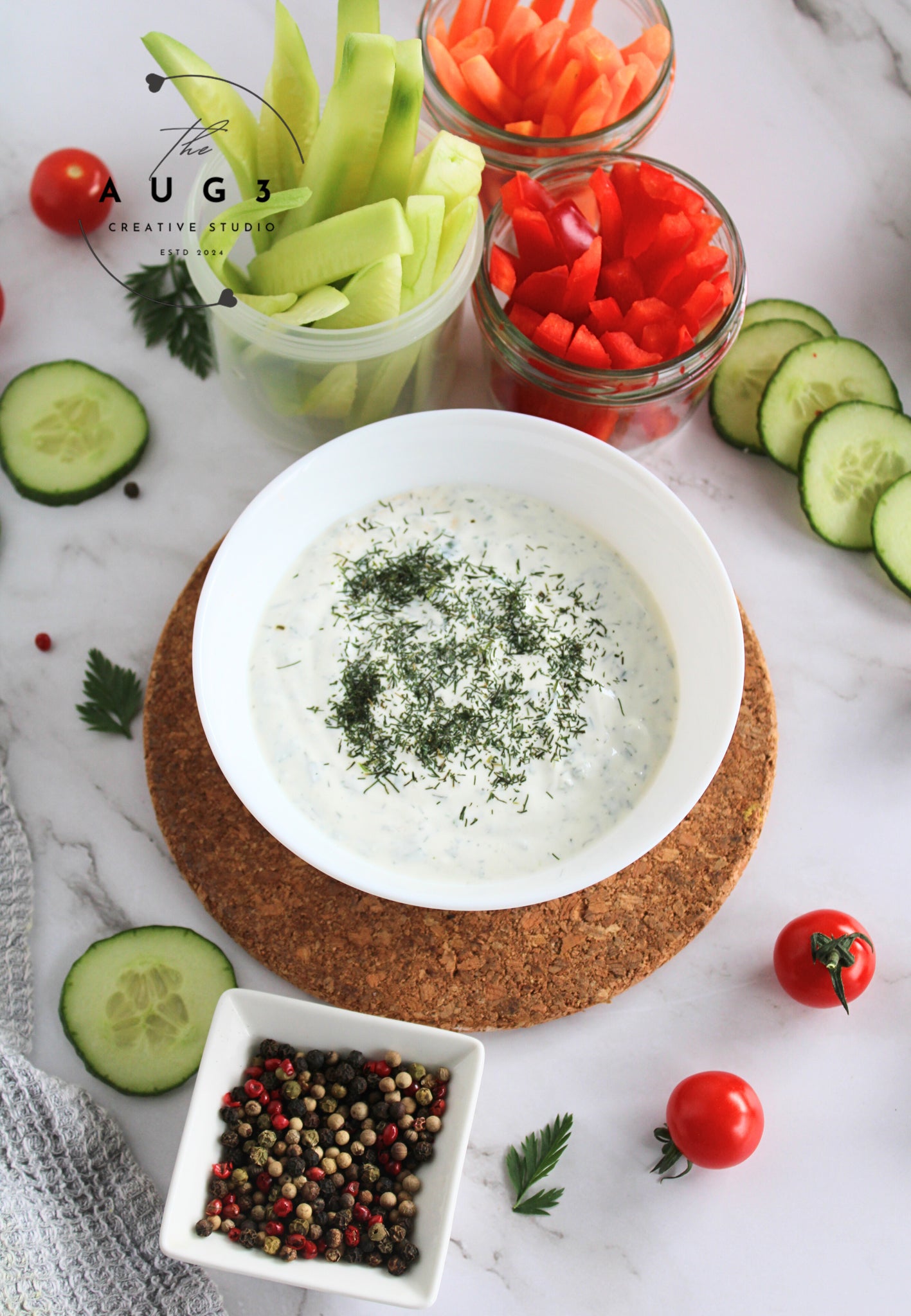 Creamy High-Protein Cottage Cheese Dip: Healthy & Delicious - Set 2 of 3