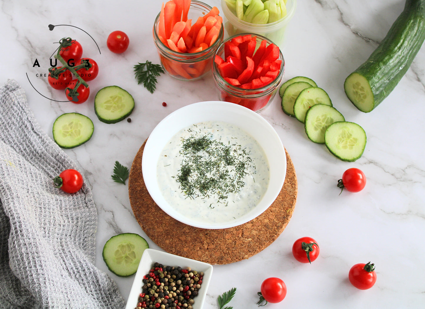 Creamy High-Protein Cottage Cheese Dip: Healthy & Delicious - Set 2 of 3