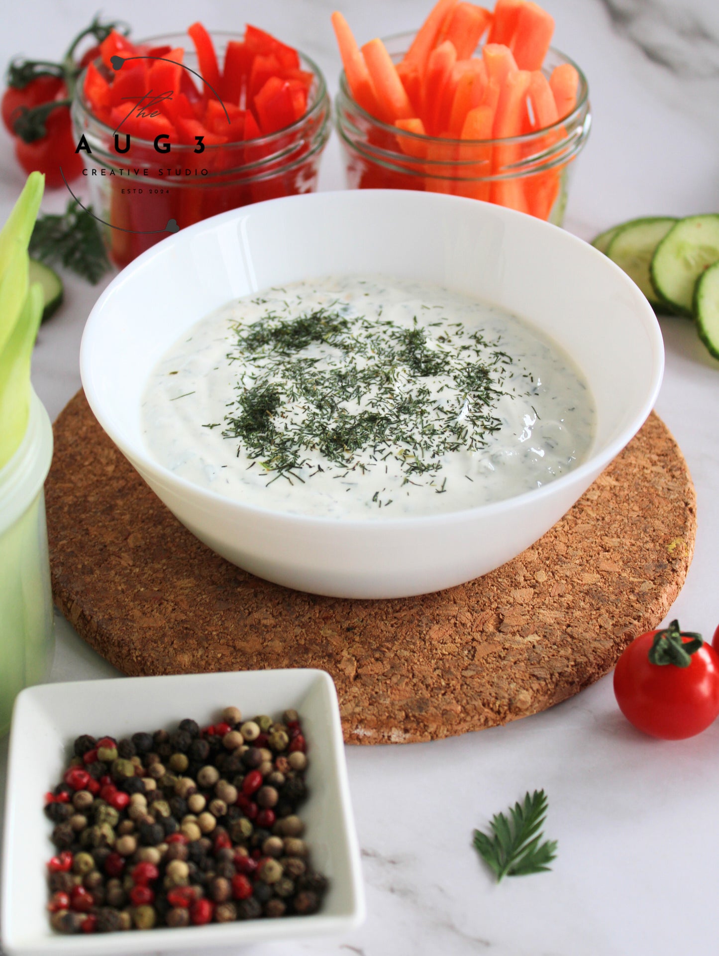 Creamy High-Protein Cottage Cheese Dip: Healthy & Delicious - Set 2 of 3