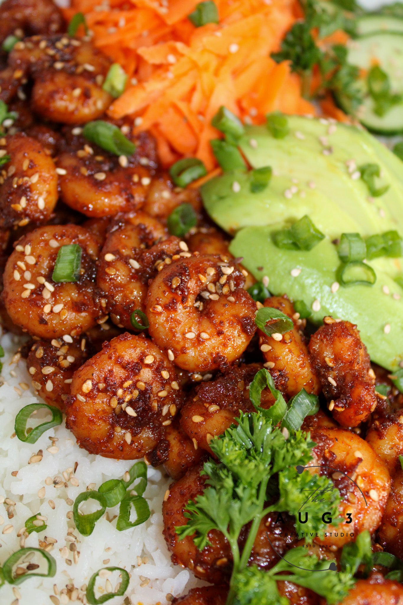 20-Minute High-Protein Shrimp Rice Bowl