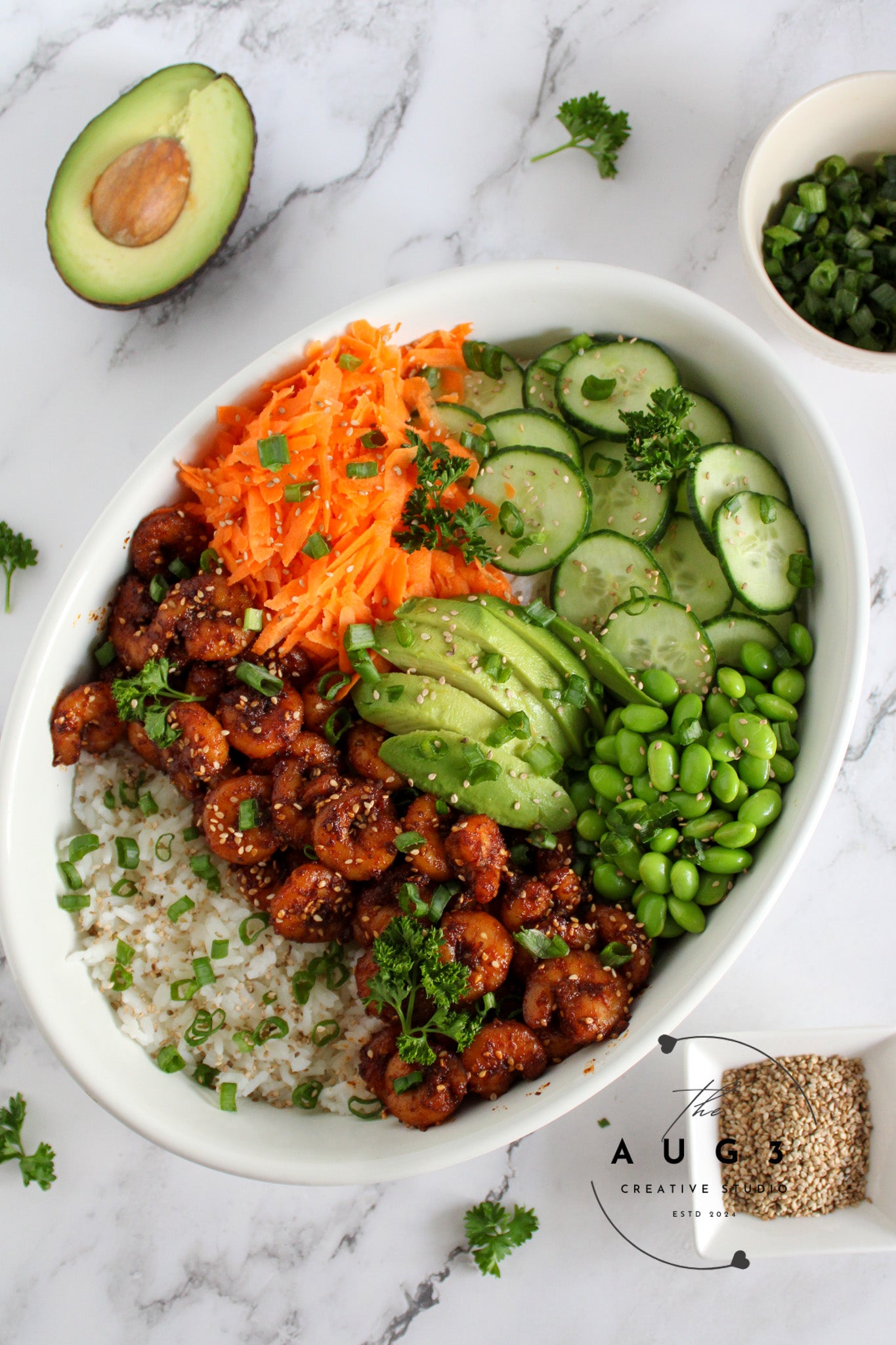 20-Minute High-Protein Shrimp Rice Bowl