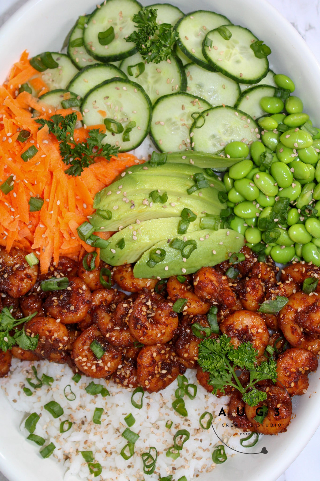 20-Minute High-Protein Shrimp Rice Bowl