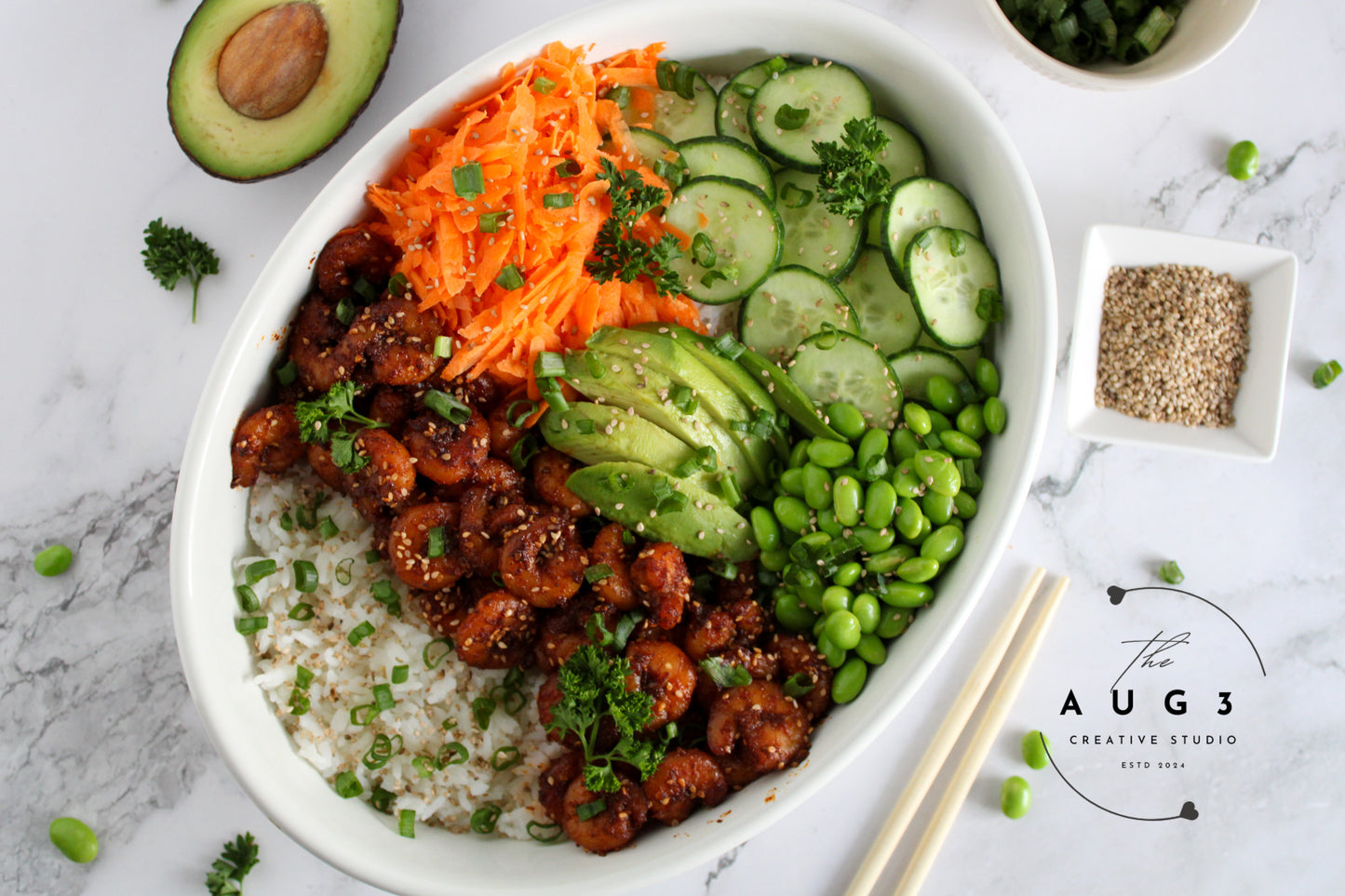 20-Minute High-Protein Shrimp Rice Bowl