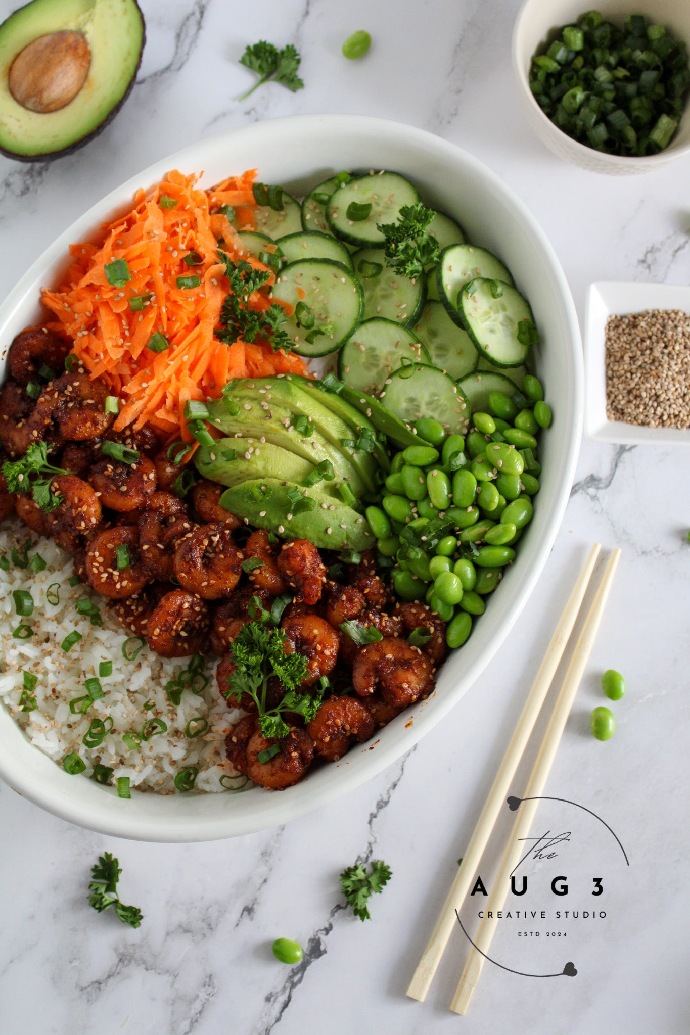20-Minute High-Protein Shrimp Rice Bowl