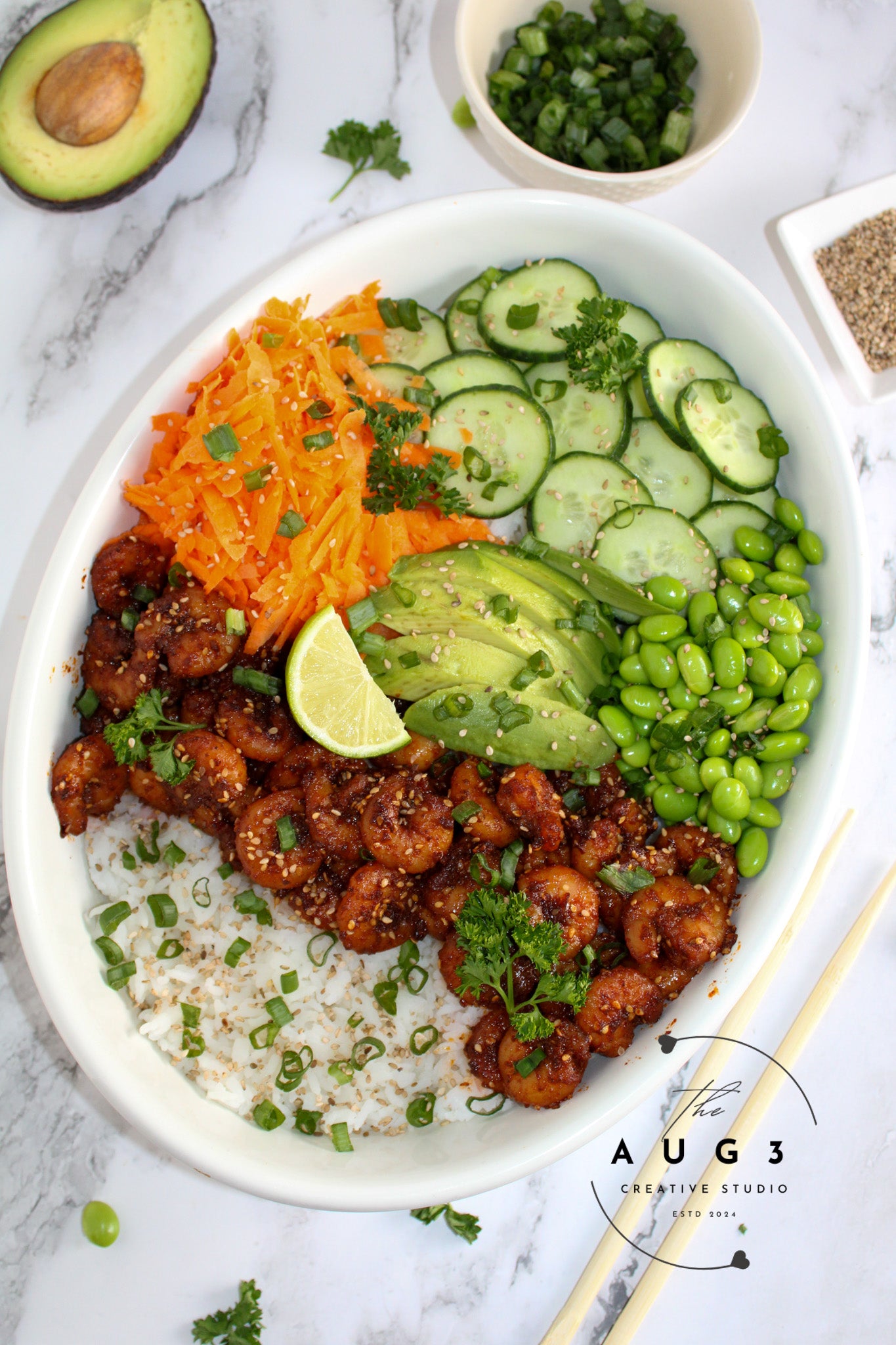 20-Minute High-Protein Shrimp Rice Bowl