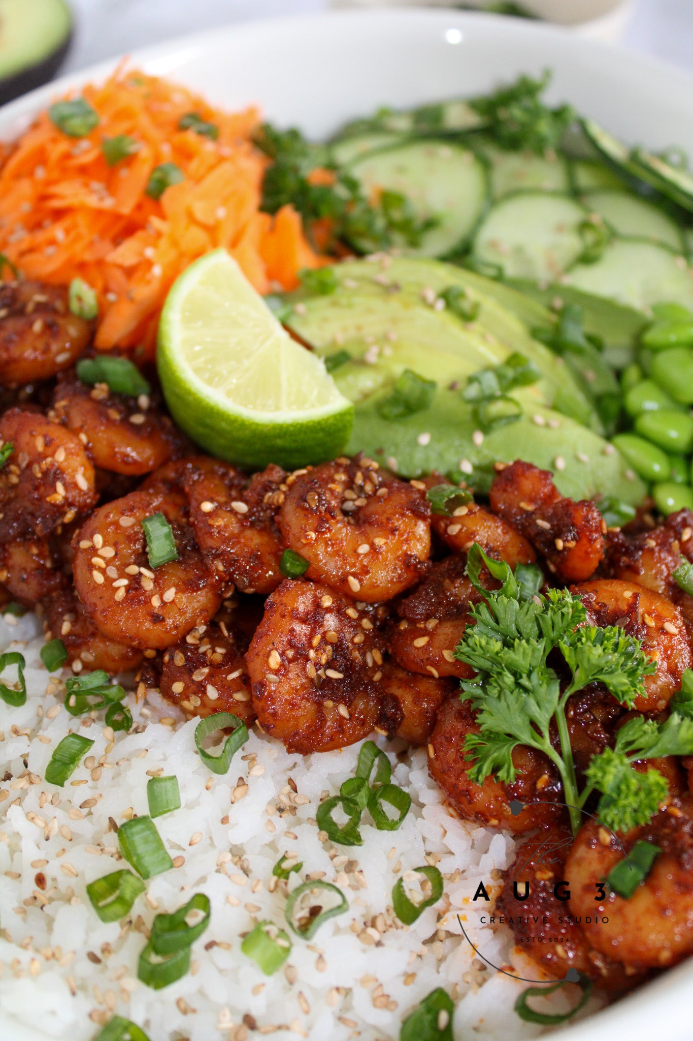 20-Minute High-Protein Shrimp Rice Bowl