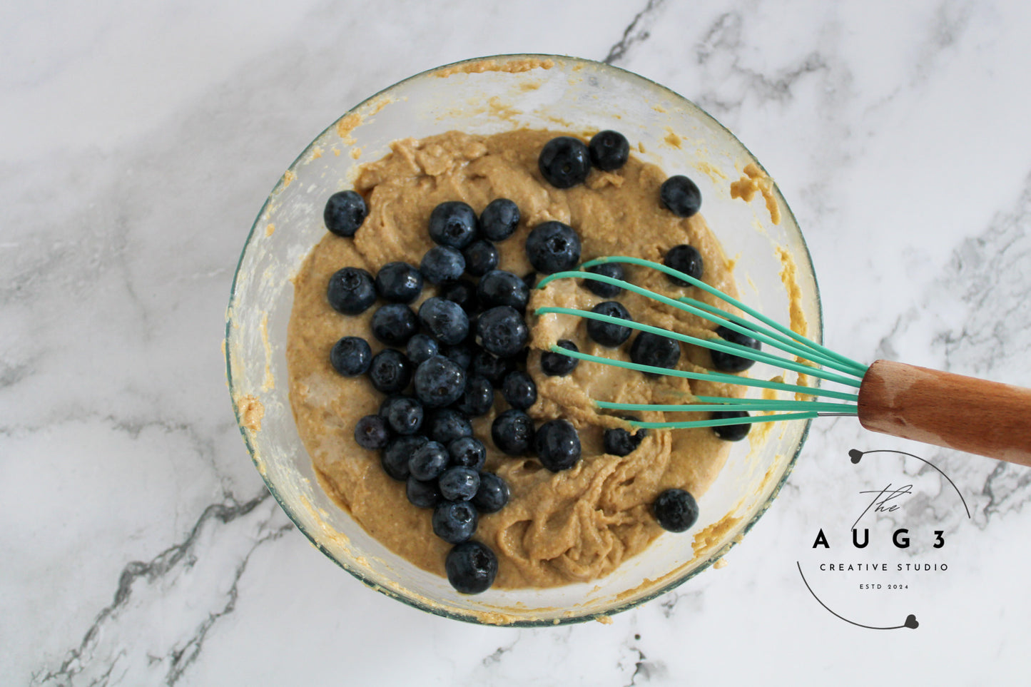 High-Protein Blueberry Cottage Cheese Oat Muffins