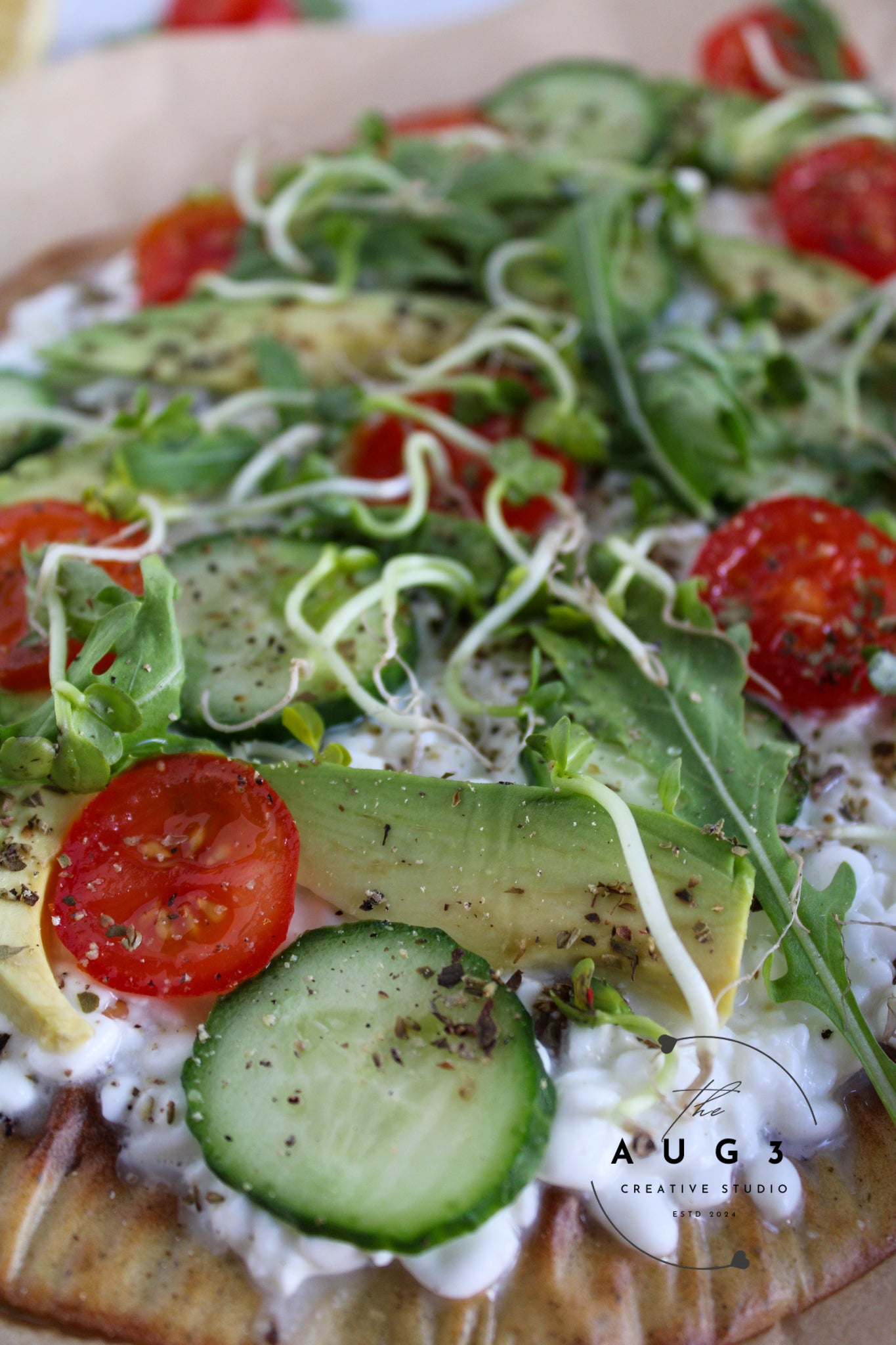 High Protein Cottage Cheese Flatbread
