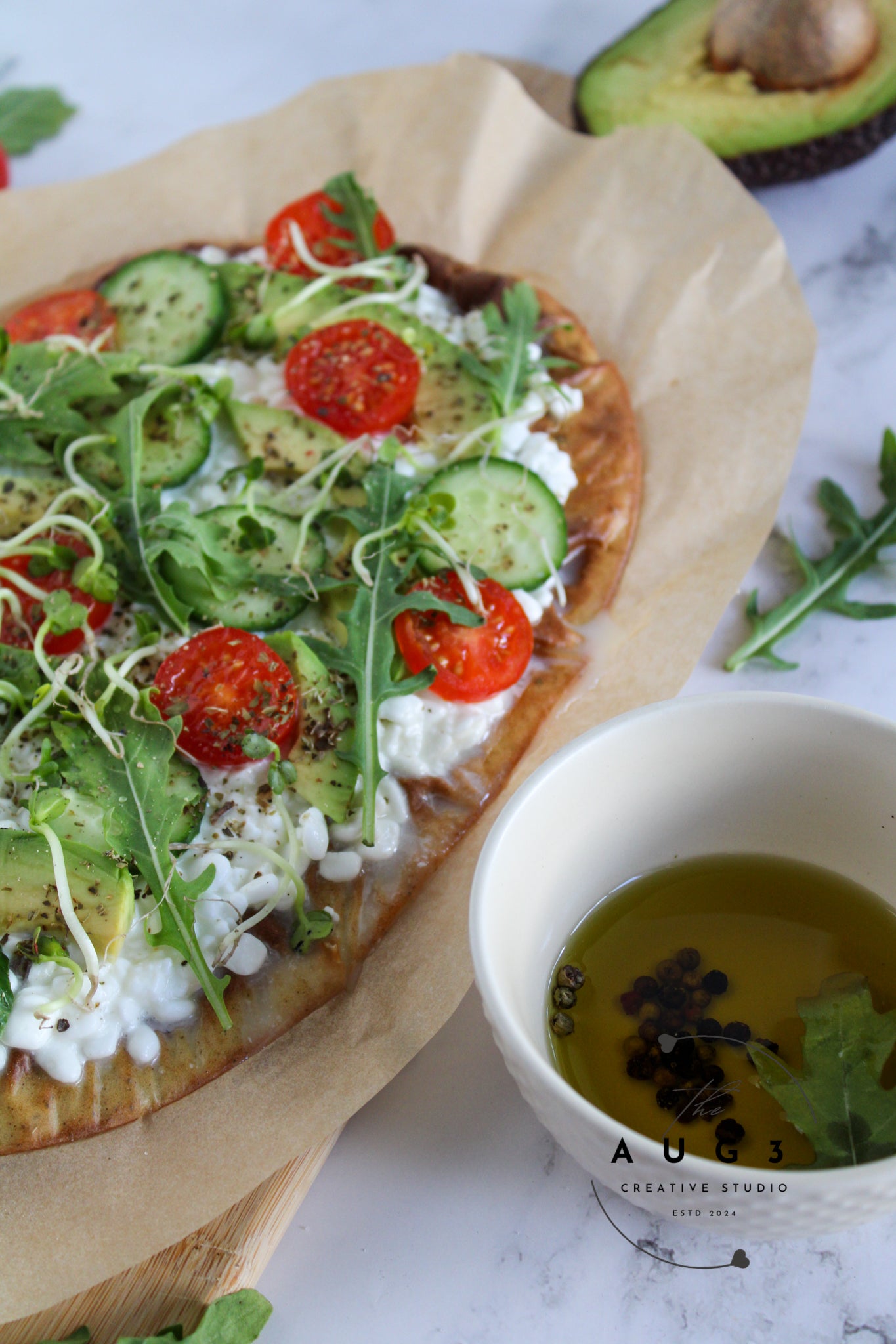 High Protein Cottage Cheese Flatbread