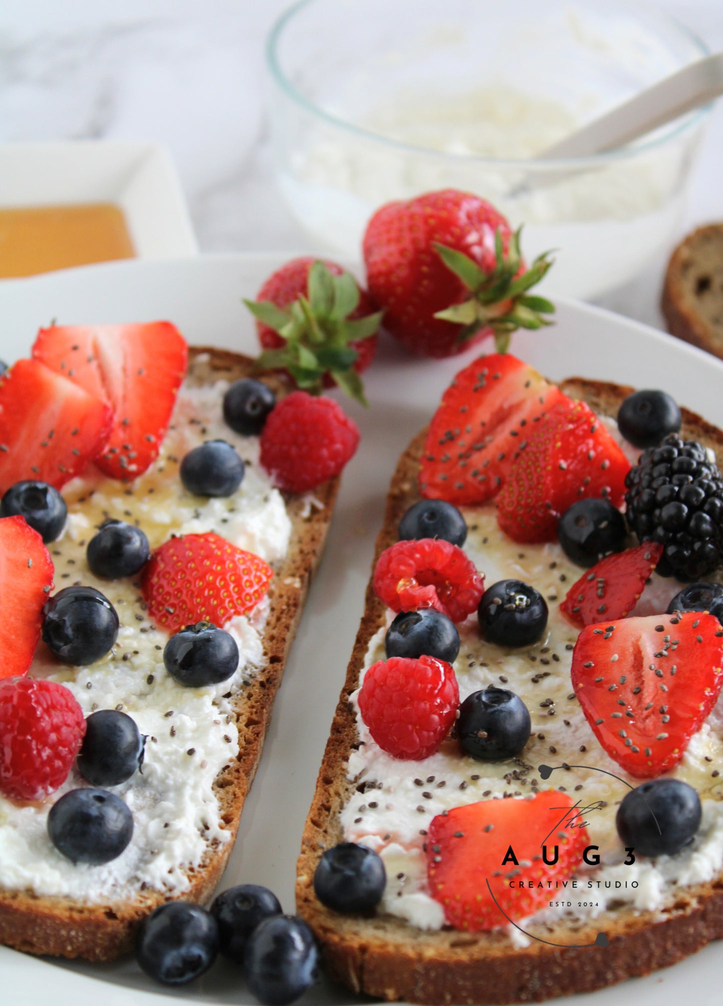 Whipped Cottage Cheese Toast- Sweet & Savory High Protein Recipe