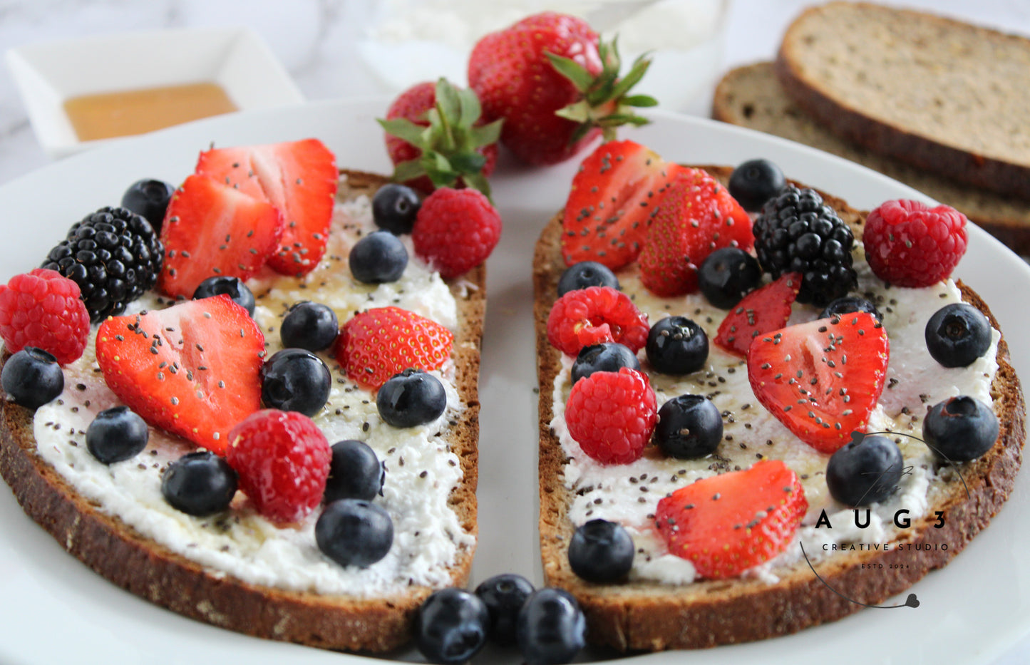 Whipped Cottage Cheese Toast- Sweet & Savory High Protein Recipe