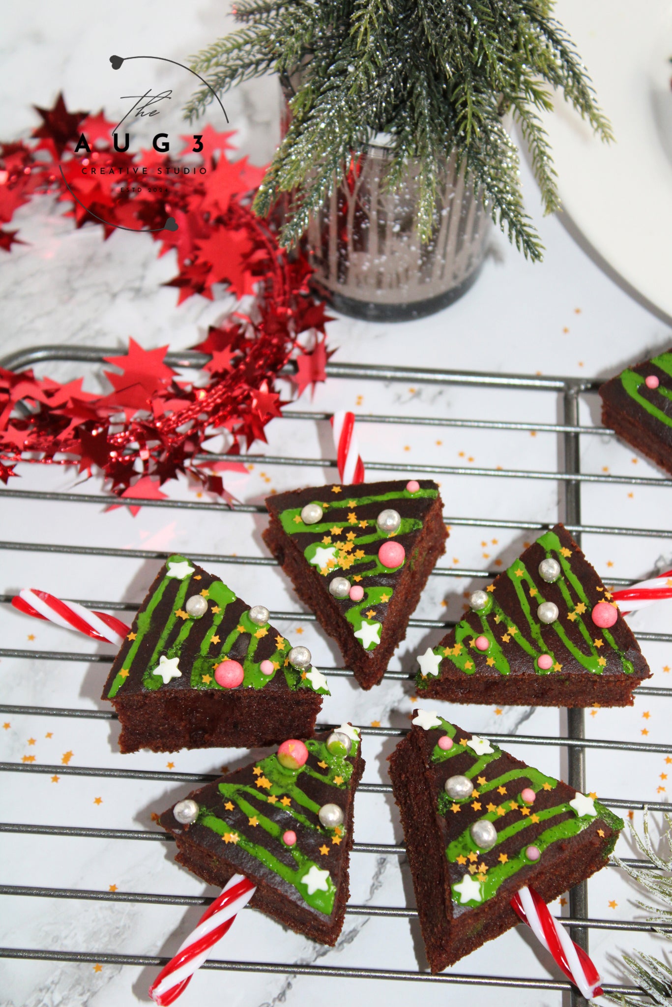 Christmas Tree Date Brownies- Set 2 of 3