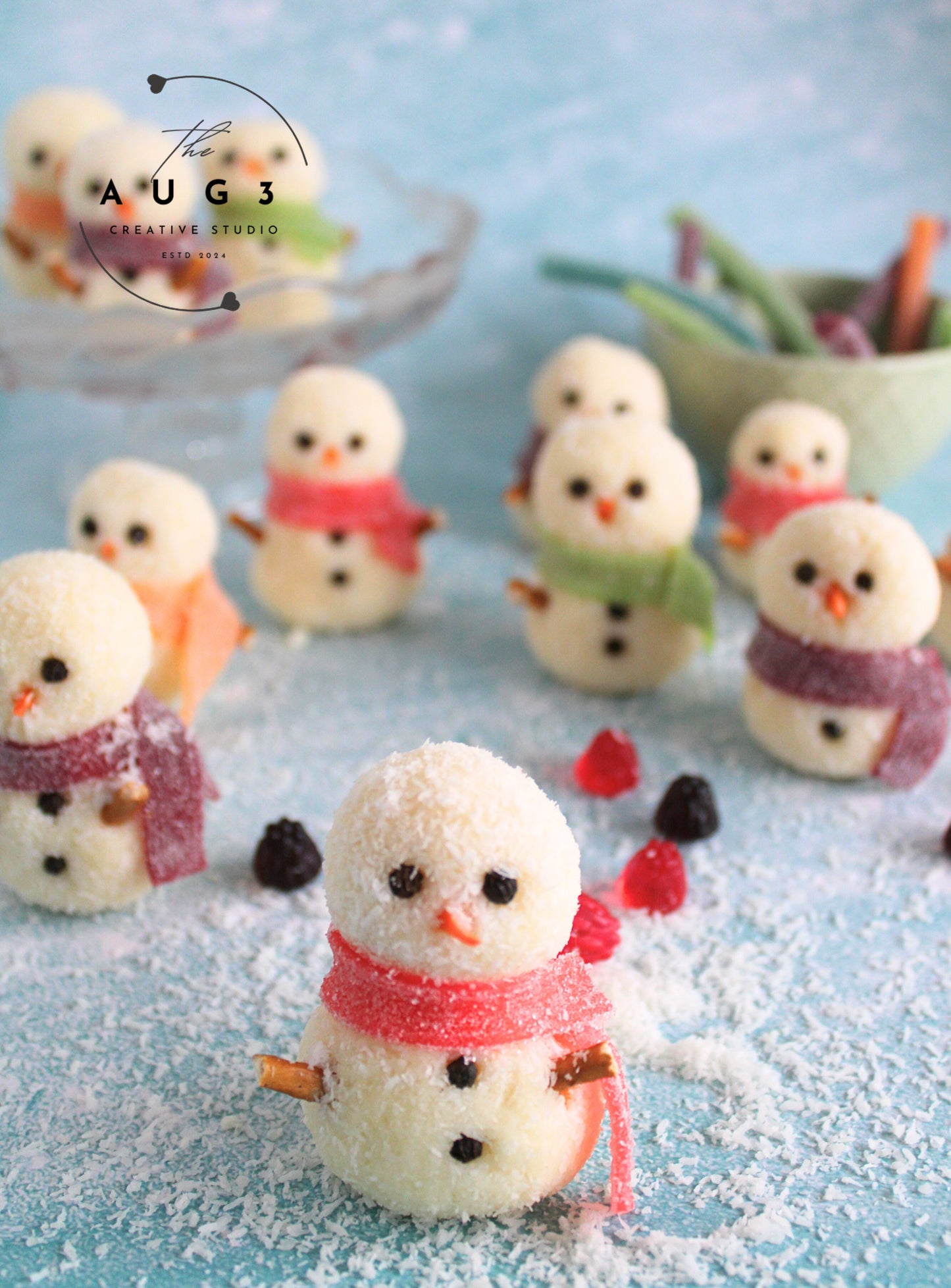 Dairy-Free Snowman Truffles- Set 3 of 3