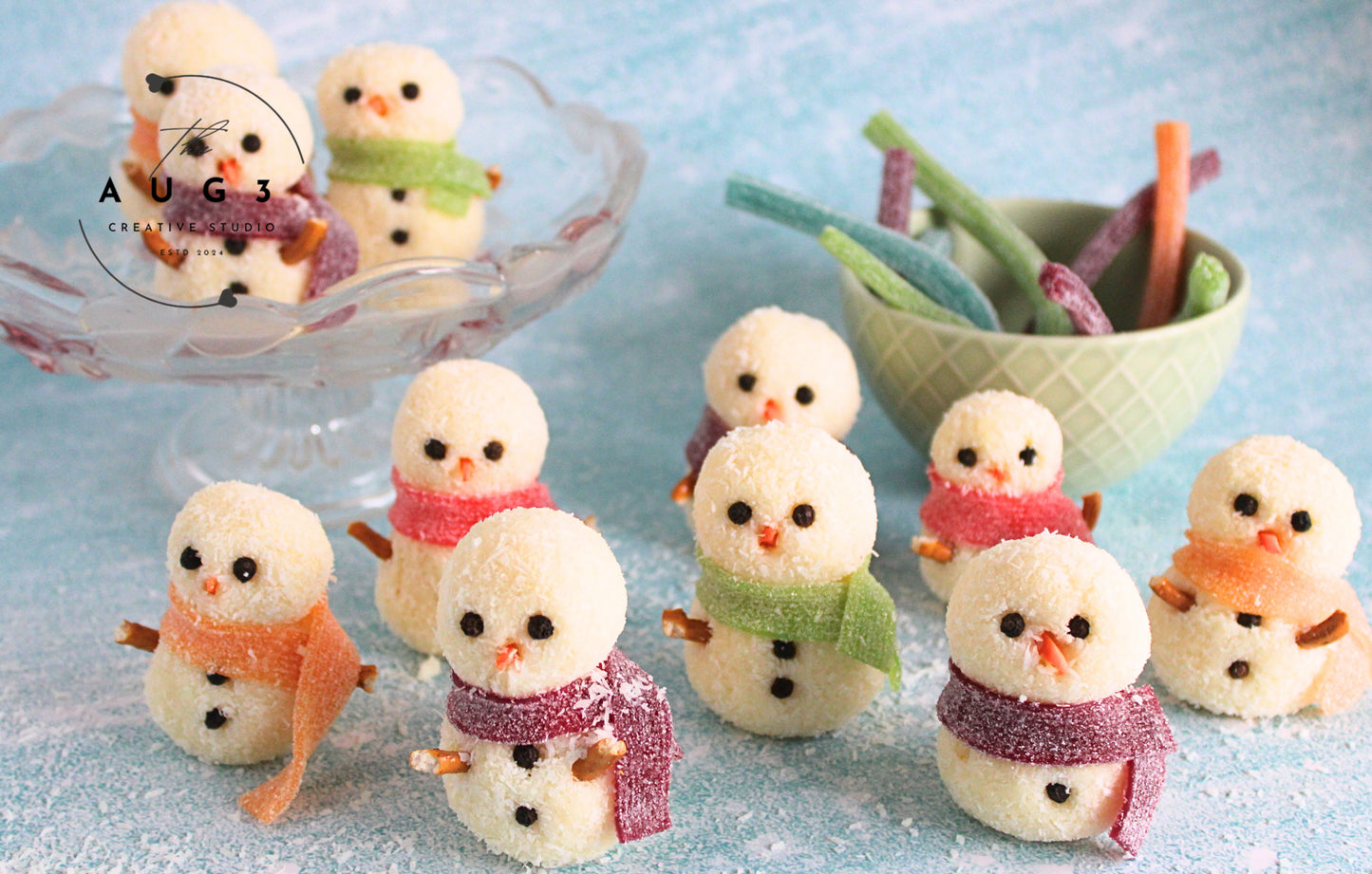 Dairy-Free Snowman Truffles- Set 3 of 3