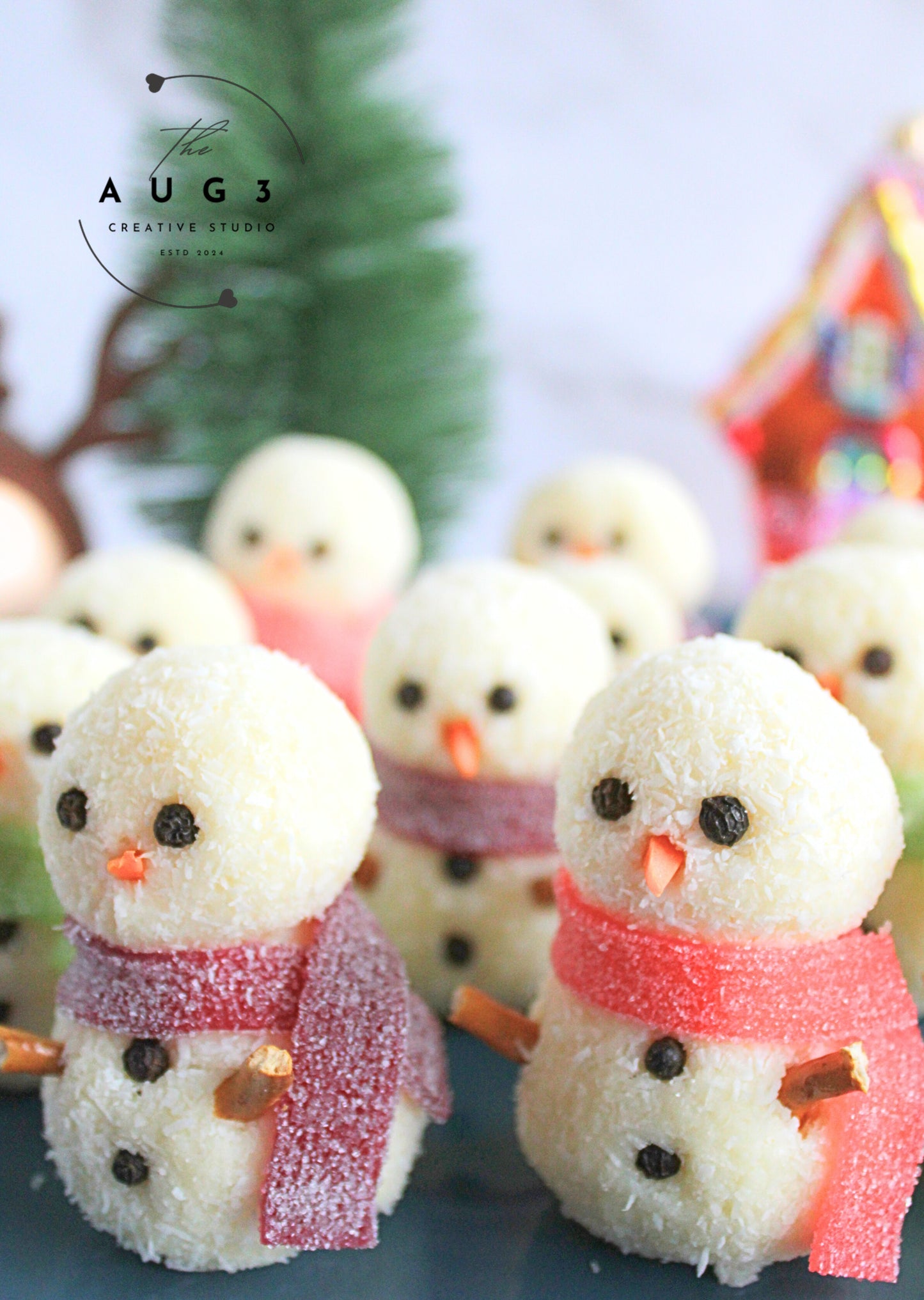 Dairy-Free Snowman Truffles- Set 1 of 3