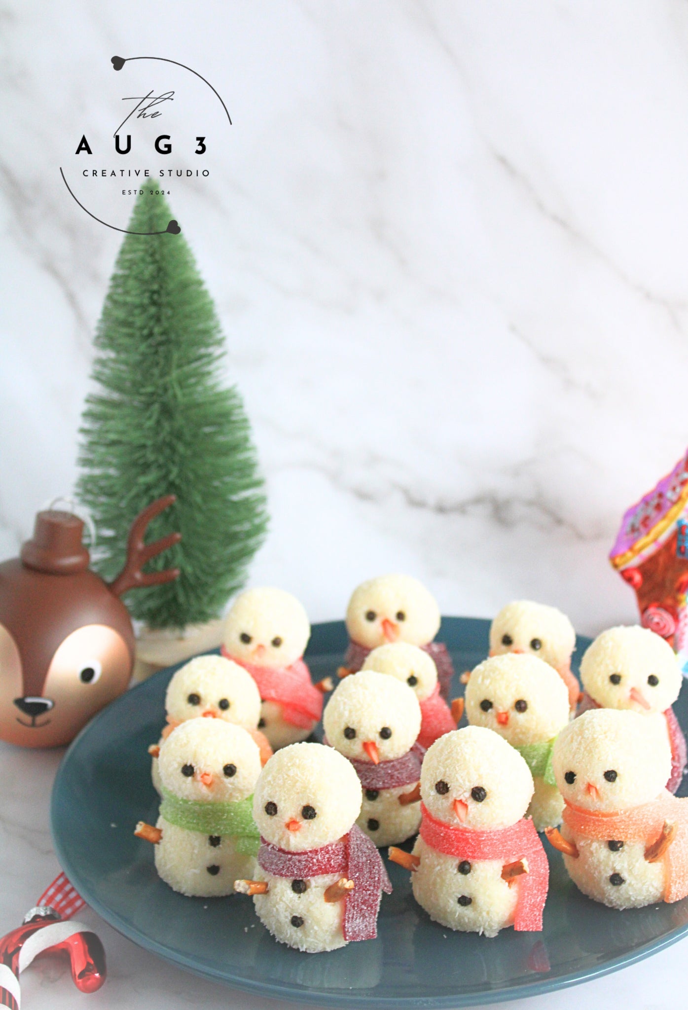 Dairy-Free Snowman Truffles- Set 1 of 3