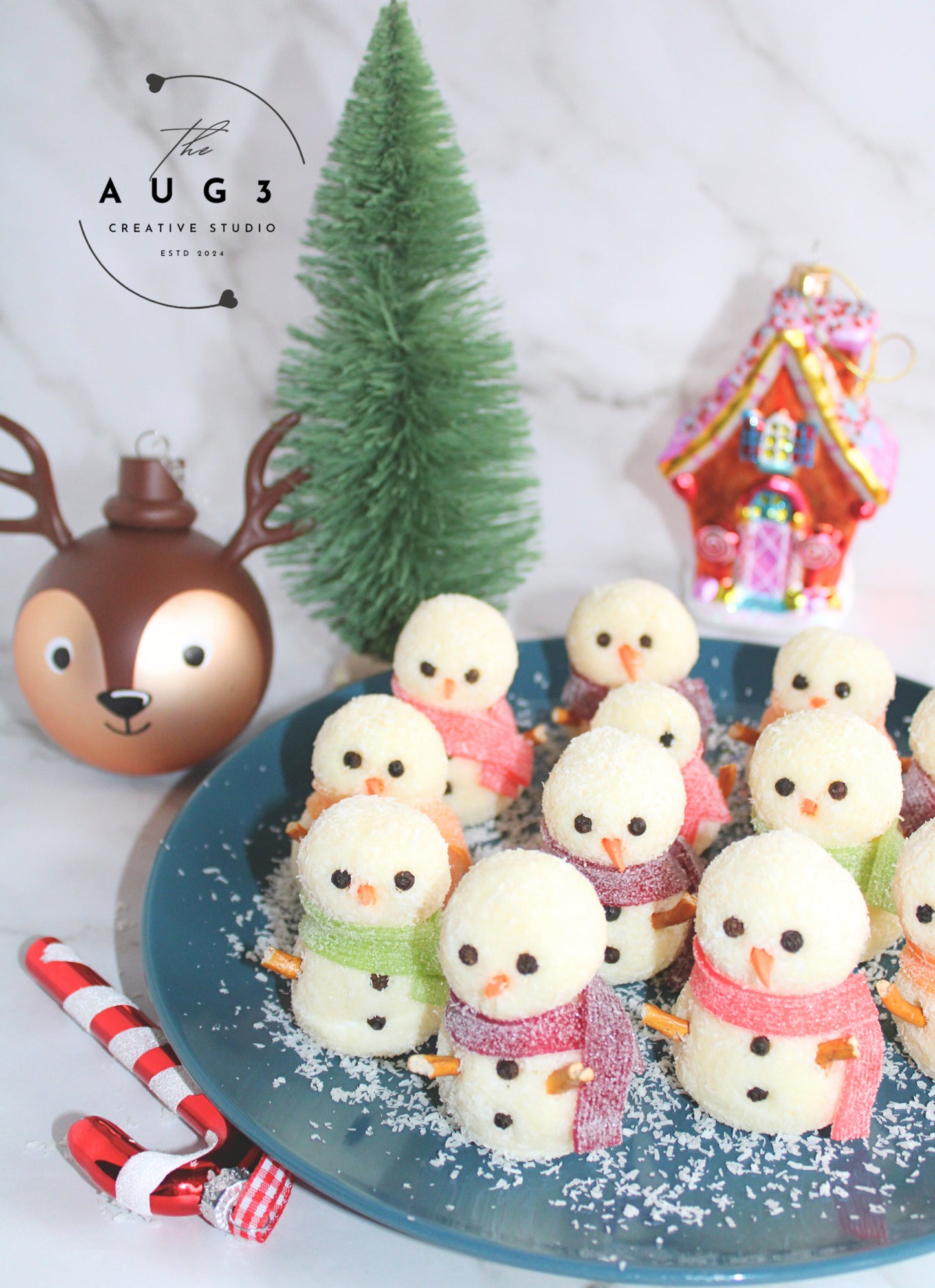 Dairy-Free Snowman Truffles- Set 1 of 3