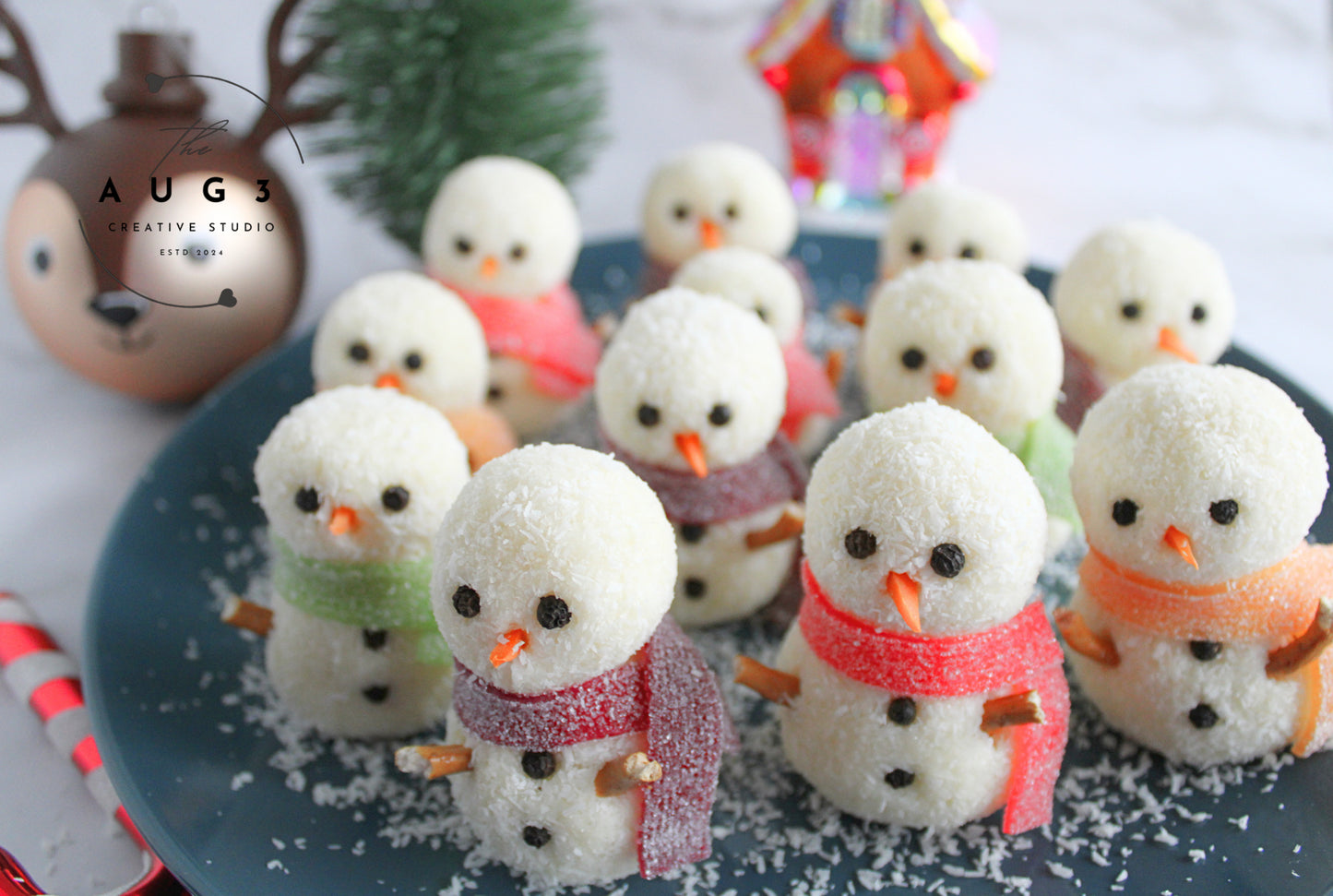 Dairy-Free Snowman Truffles- Set 1 of 3