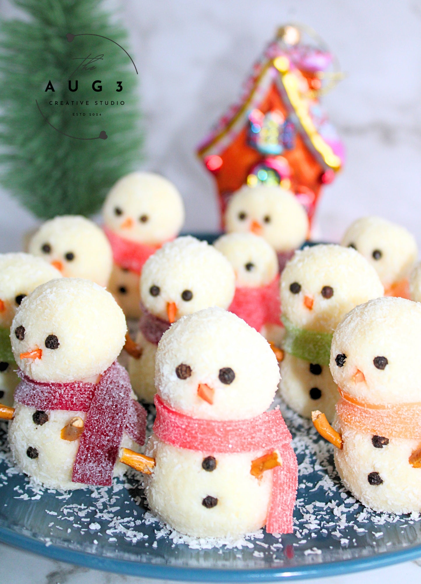 Dairy-Free Snowman Truffles- Set 1 of 3