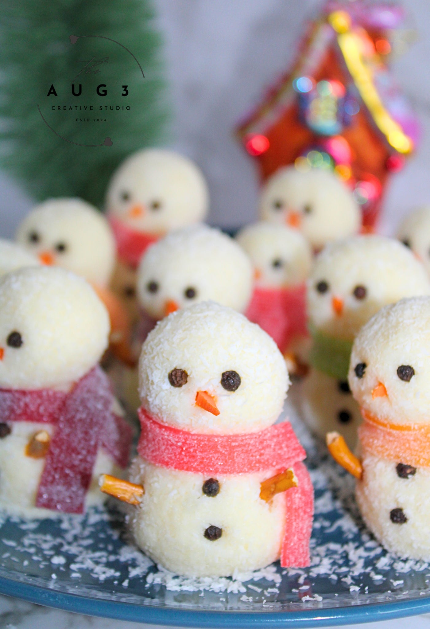 Dairy-Free Snowman Truffles- Set 1 of 3