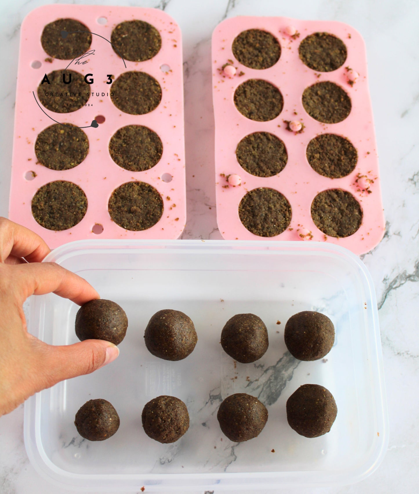 Brain Boost Bliss Balls with Pistachios, Walnuts & Dark Chocolate- Set 3 of 3