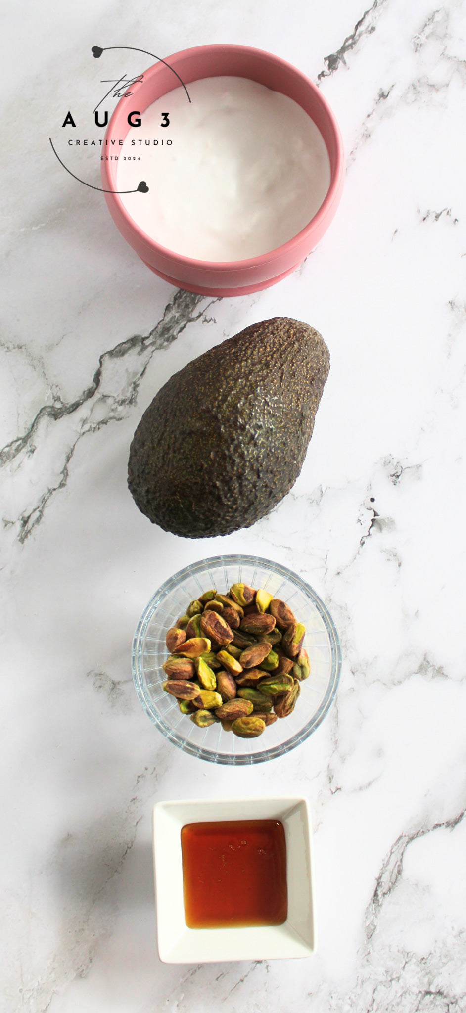 St. Patrick's Day Dates Brownie Trifle with Pistachios & Avocado- Set 1 of 3