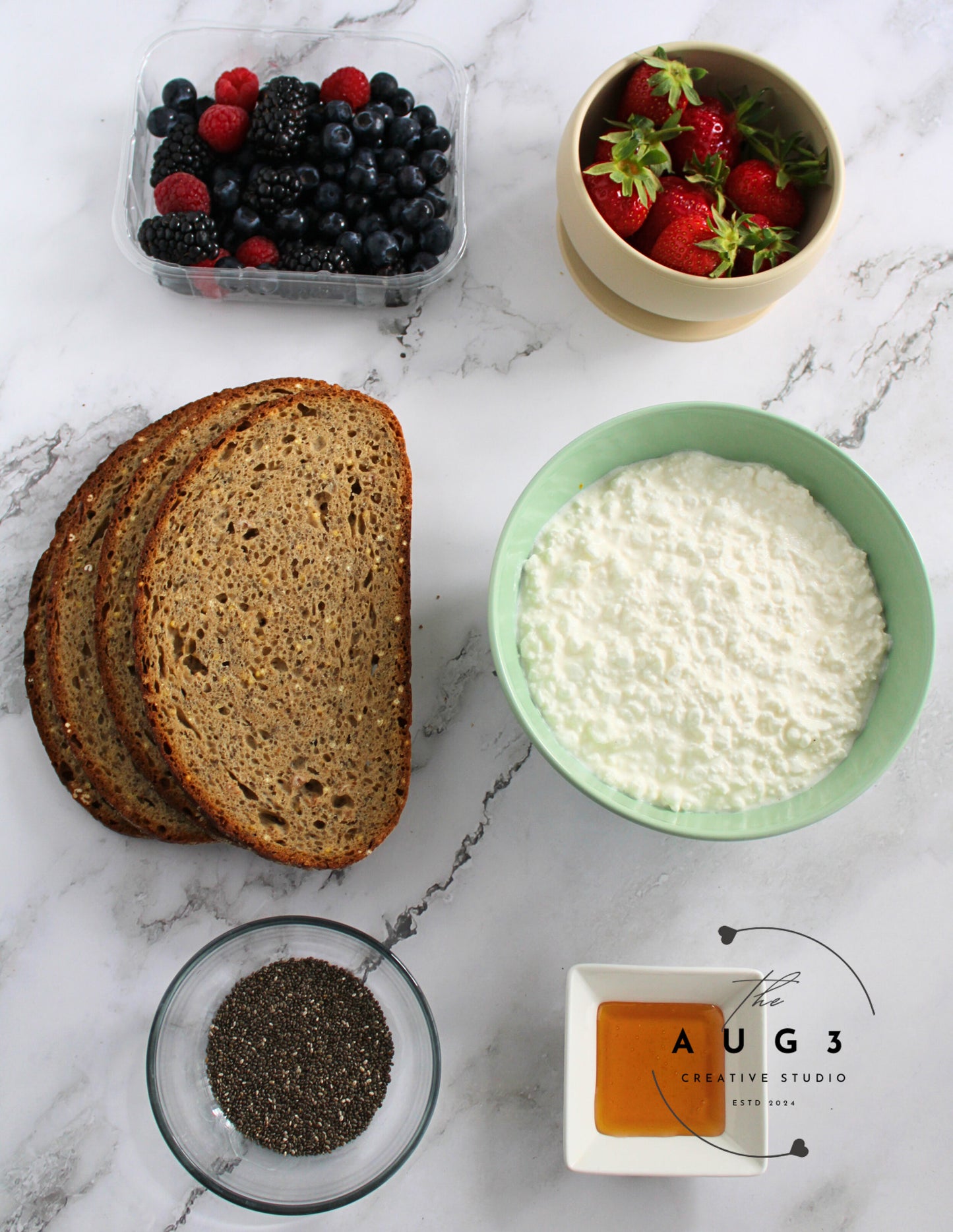 Whipped Cottage Cheese Toast- Sweet & Savory High Protein Recipe