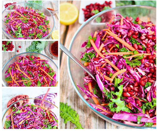 Winter salad with Kale and Red Cabbage- Set 2 of 3